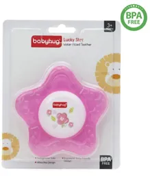 Babyhug Lucky Star Water Filled Teether - Pink