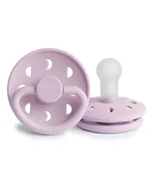 FRIGG Moon Phase Silicone Baby Pacifier 1-Pack Soft Lilac - Size 2