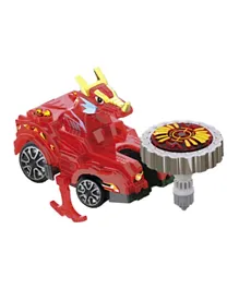 CXXYJ Sliding Luminescent 2 Metal Chariot Top Toy Spinning Top With Stand Toy