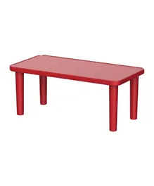 Cosmoplast 6 Seater Rectangle Kindergarten Table - Red