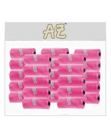 A to Z Disposable Non Scented Bag, Neutralizes The Unpleasant Odours, Easy Dispensing, Premium Material, 32 x 22 cm, 0 Months+, Pink - 375 Pieces