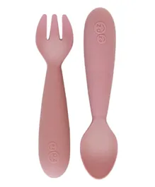 EZPZ Mini Utensils Spoon & Fork - Blush