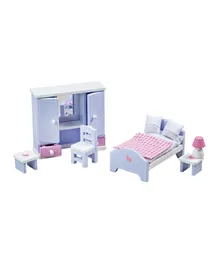 Tidlo Wooden Dollhouse Bedroom Furniture Set
