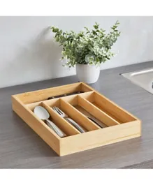HomeBox Bamboo Cutlery Tray