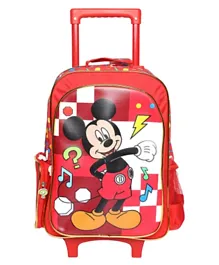 حقيبة ظهر ترولي ميكي ماوس باللون الأحمر - 16 بوصة