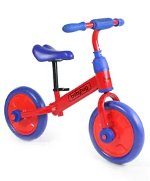 Babyhug Wanderer 2-1 Plug & play Balance Bike & Bicycle Red Dark Blue - 12 inches