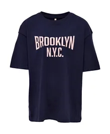 Only Kids Brooklyn NYC T-Shirt - Blue