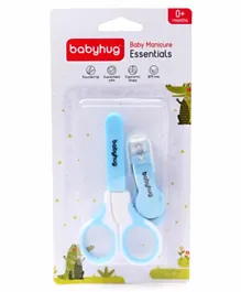 Babyhug Scissors and Nail Clipper Set - Sky Blue