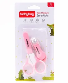 Babyhug Scissors & Nail Clipper Set - Pink
