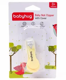 Babyhug Nail Clipper with Cover - Yellow
