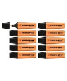 Stabilo Highlighter Boss Original Pack of 10 - Orange