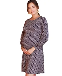 Mums & Bumps Isabella Oliver Dawson Maternity Dress - Purple
