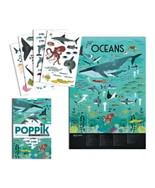 Poppik Oceans Discovery Sticker Poster