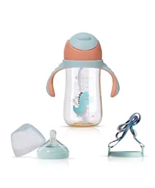 Sunveno Feeding Bottle Convertible Sipper Cup Blue - 300mL