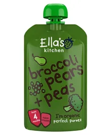 Ella's Kitchen Organic Broccoli Pears + Peas - 120g