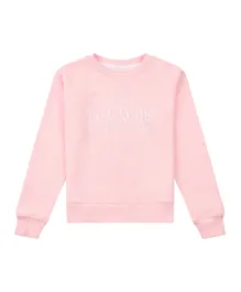 Jack Wills Script Embroidered Crew-Neck Sweatshirt - Pink