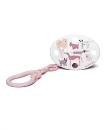 Suavinex Pacifier Oval Shaped with Clip - Pink