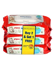 Pigeon Baby Wipe With Lid 2+1 Free - 246 Wipes
