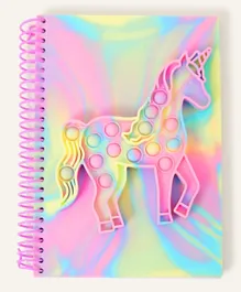 Monsoon Children Push Popper Notebook - Unicorn