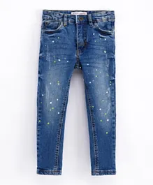 Minoti Distressed Denim Jeans - Blue