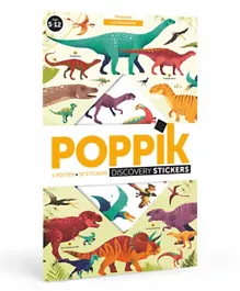 Poppik Sticker Poster Discovery Dino - Multicolor