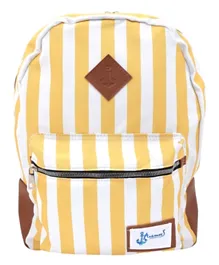 Anemoss Backpack Yellow & White Stripe - 16 Inches