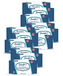 Jennifer's Pack of 12 Antiseptic Disinfectant Wipes - 360 Wipes