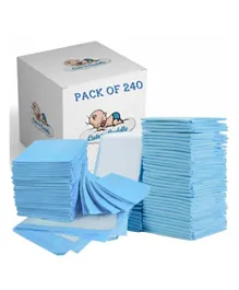 كيوت اند كادل مفارش تغيير متاحة للأطفال بلون أزرق - عبوة من 240