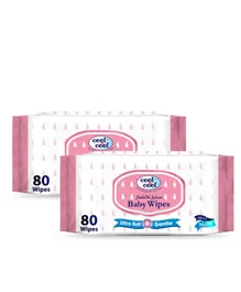 Cool & Cool Baby Wipes Pack of 2 - 160 Pieces