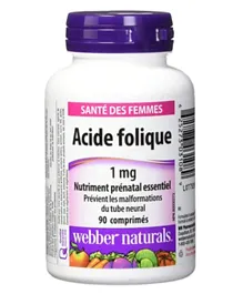 Webber Naturals Folic Acid - 90 Tablets