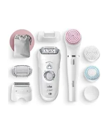 Braun SES 7875 Beauty Set Epilator Wet And Dry With 6 Accessories - White