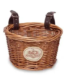 Kinderfeets Wicker Bike Basket - Brown
