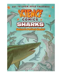 روارينج بروك بريس: القصص المصورة العلمية - أسماك القرش (نسخة إنجليزية)