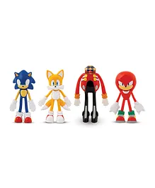 Bend-Ems Sonic The Hedgehog Pack of 4 - 11 cm (Each)