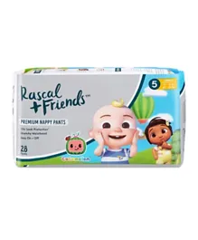 Rascal + Friends Cocomelon Edition Premium Nappy Pants Size 5 - 28 Pieces