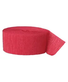 Unique Crepe Streamer Pack of 1 - Red
