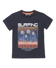 DJ Dutchjeans Surfing Waves T-Shirt - Blue