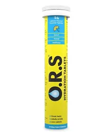 O.R.S Hydration Soluble Sports Hydration Tablets with Natural Lemon Flavour - 24 Tablets