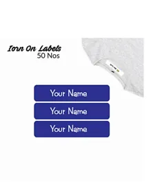 Ajooba Personalised Iron On Clothing Labels ICL 3001 - Pack Of 50