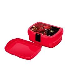 Spider Man Sandwich Boxes With Inner Tray - Red