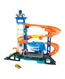 Hot Wheels City Shark Escape Playset Track Set And Toy Car