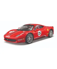 Bburago Ferrari Racing 458 Challenge Car - Red