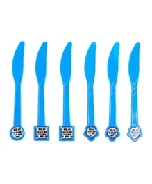 Italo Fancy Birthday Party Transport Theme Disposable Knives - 6 Pieces