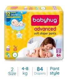 Babyhug Advanced Pant Style Diapers Size 2 - 84 Pieces