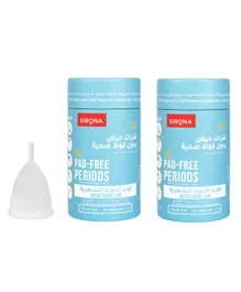 SIRONA Reusable Menstrual Cup - 2 Pieces