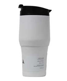Moya High Tide Travel Coffee Mug Black/White - 380mL