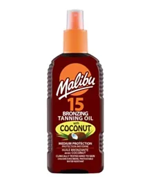 MALIBU Bronzing Tanning Oil SPF 15 - 200mL