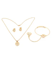 FC Beauty 18kt Gold Plated Fashion Jewelry Sets for Kids - Golden
