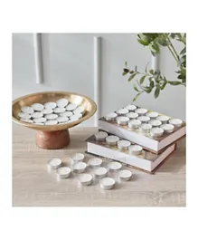 HomeBox Qara Vanilla Tealight Candle Set - 50 Pieces