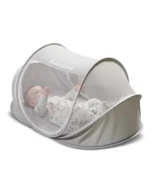 Sunveno Portable Baby Bed with Mosquito Net - Grey